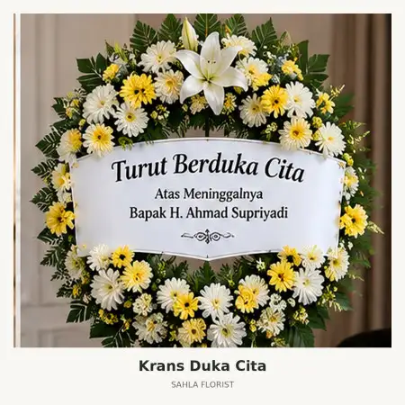 Krans Bunga Duka Slamet Riyadi Solo