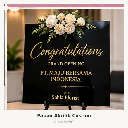 Papan Bunga Akrilik Slamet Riyadi Solo